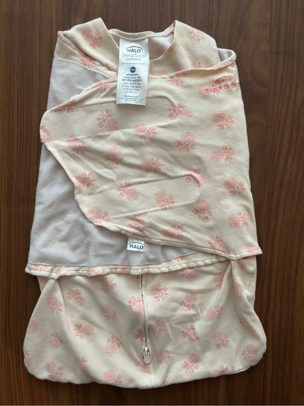 Halo Pink Floral SleepSack Swaddle